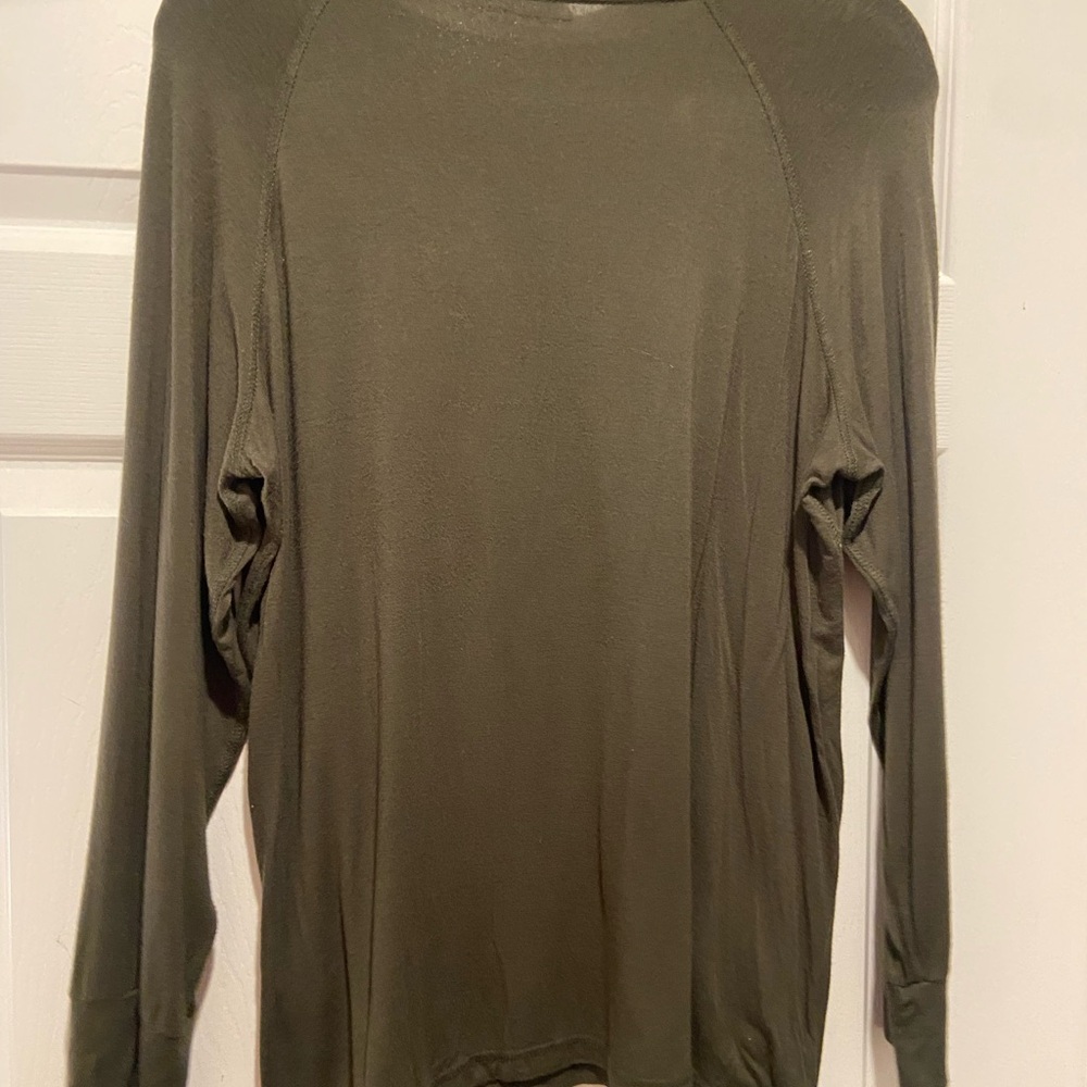 Olive Long Sleeve Underscrubs Women's Top